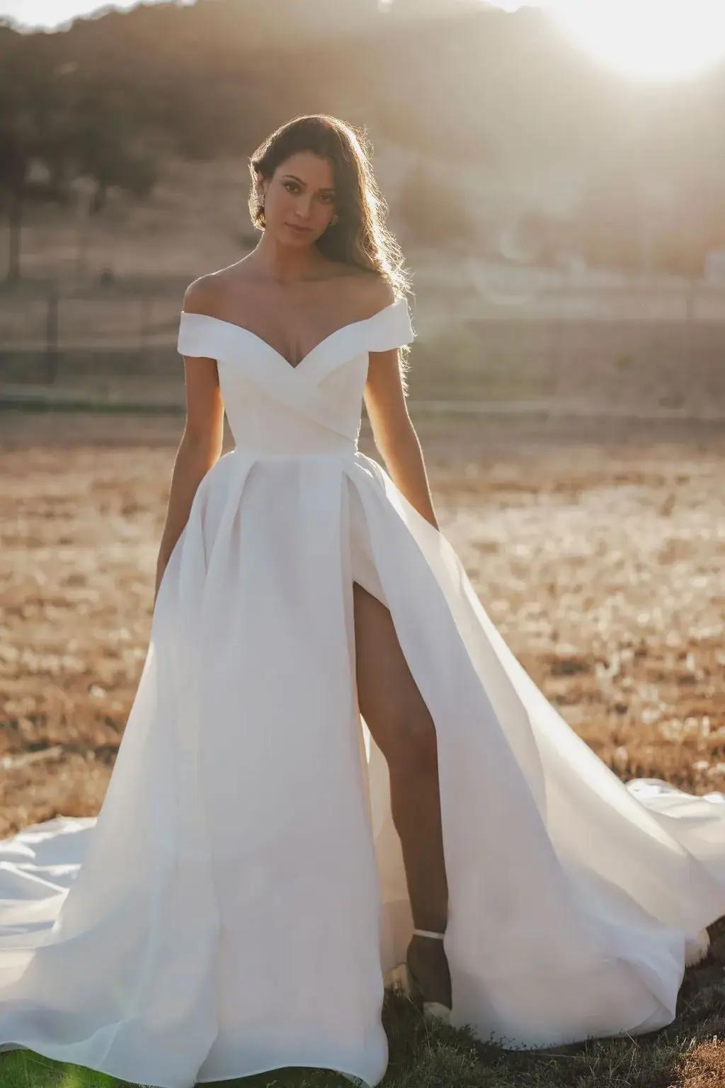 Minimalist Elegance: Top Simple Wedding Dresses for 2024 Brides Image